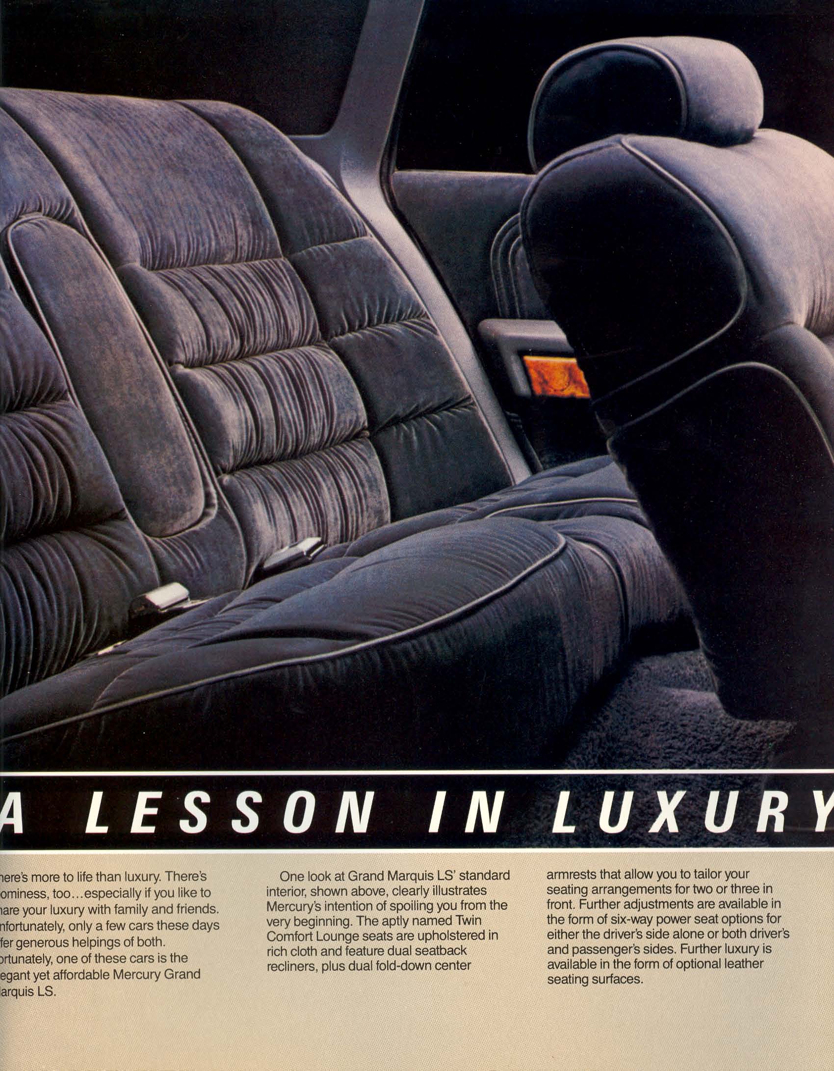 1983 Mercury Grand Marquis Brochure Page 6